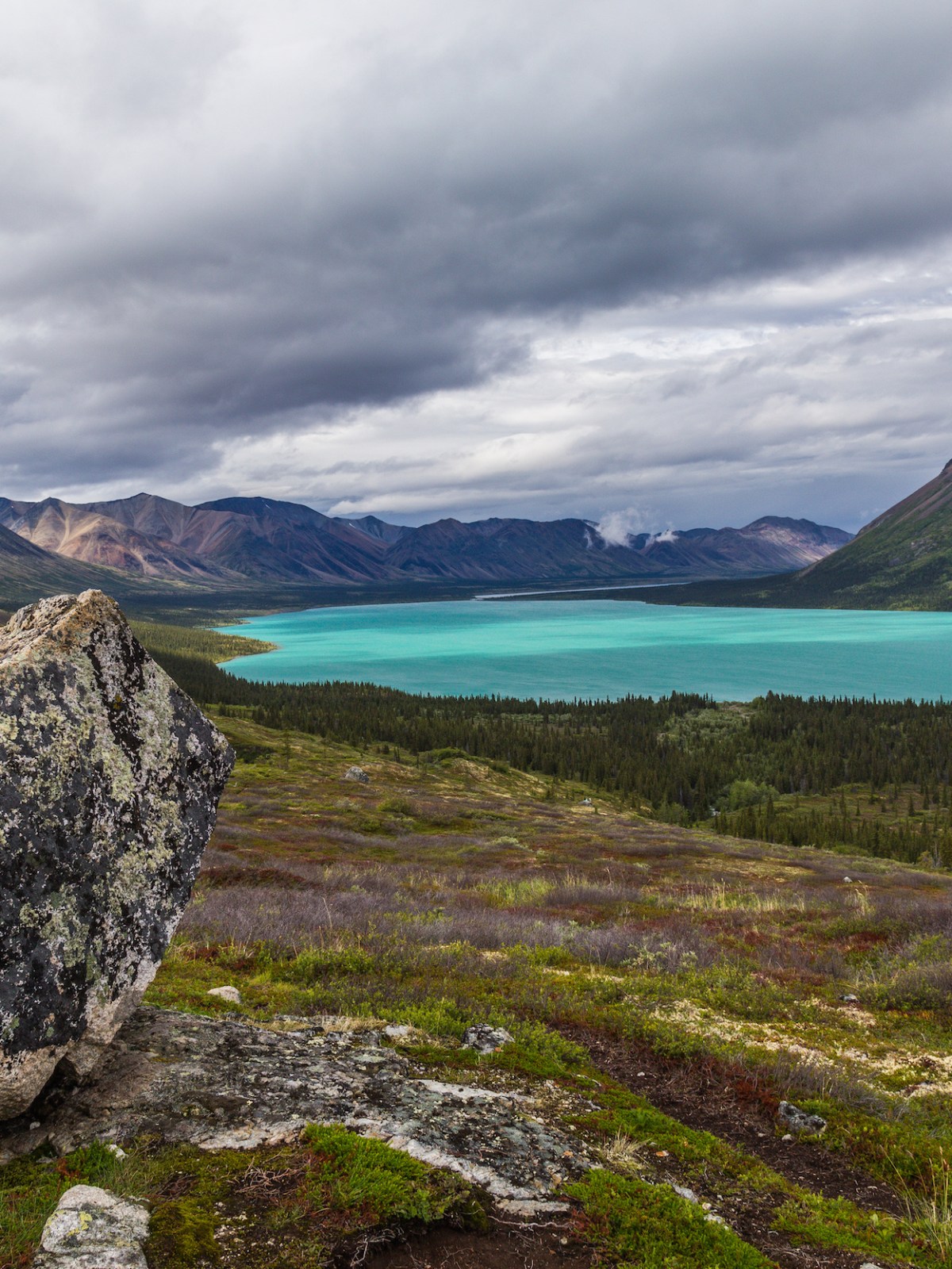 a view of a rocky mountain