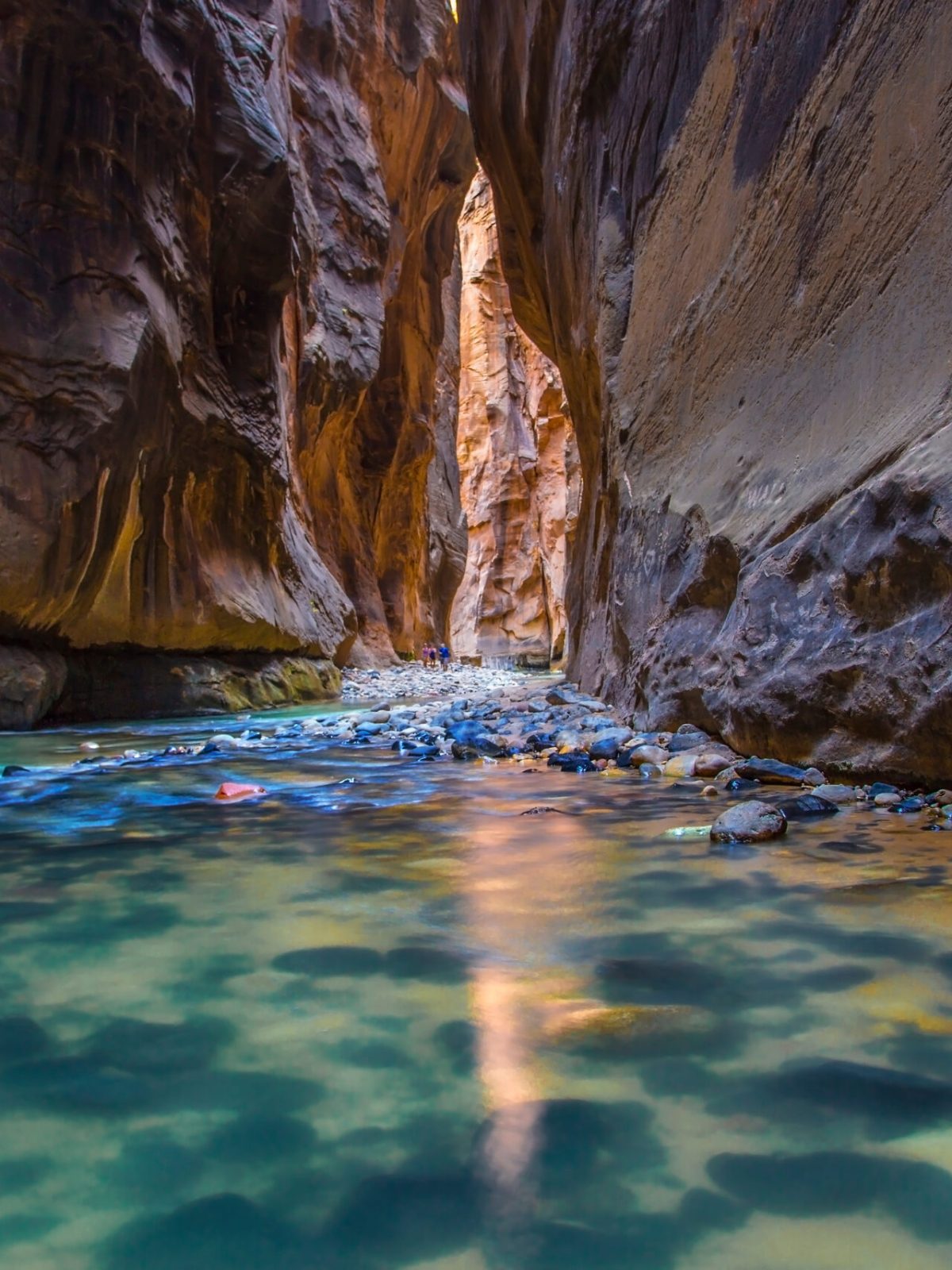 water next to a waterfall